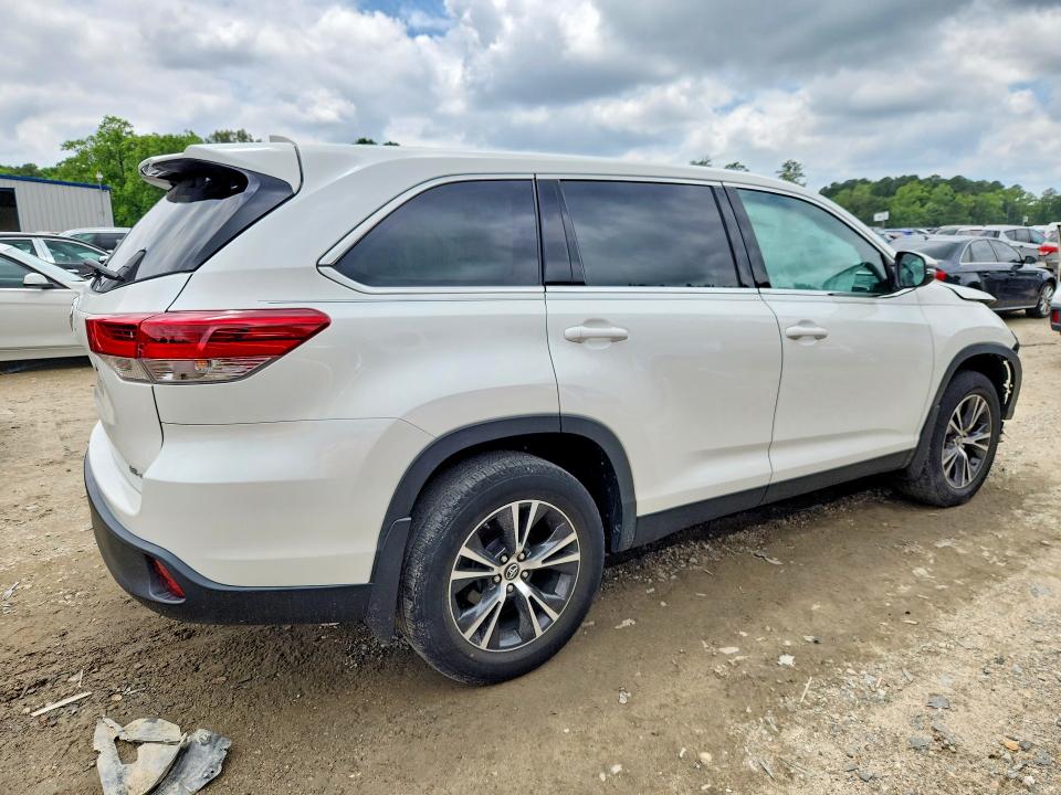 2019 Toyota Highlander VIN 5TDBZRFH3KS729898 COPART salvage auction — FRONT END, Va - Cert Of Title - Salvage, sold $3,100 on 2026-07-28 (photo 3)