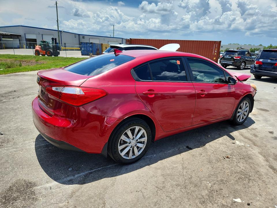 2014 Kia Forte VIN KNAFX4A63E5150367 COPART salvage auction — FRONT END, Fl - Cert Of Ttl-Rebuilt&Slvg Rbld, sold $450 on 2026-07-09 (photo 3)
