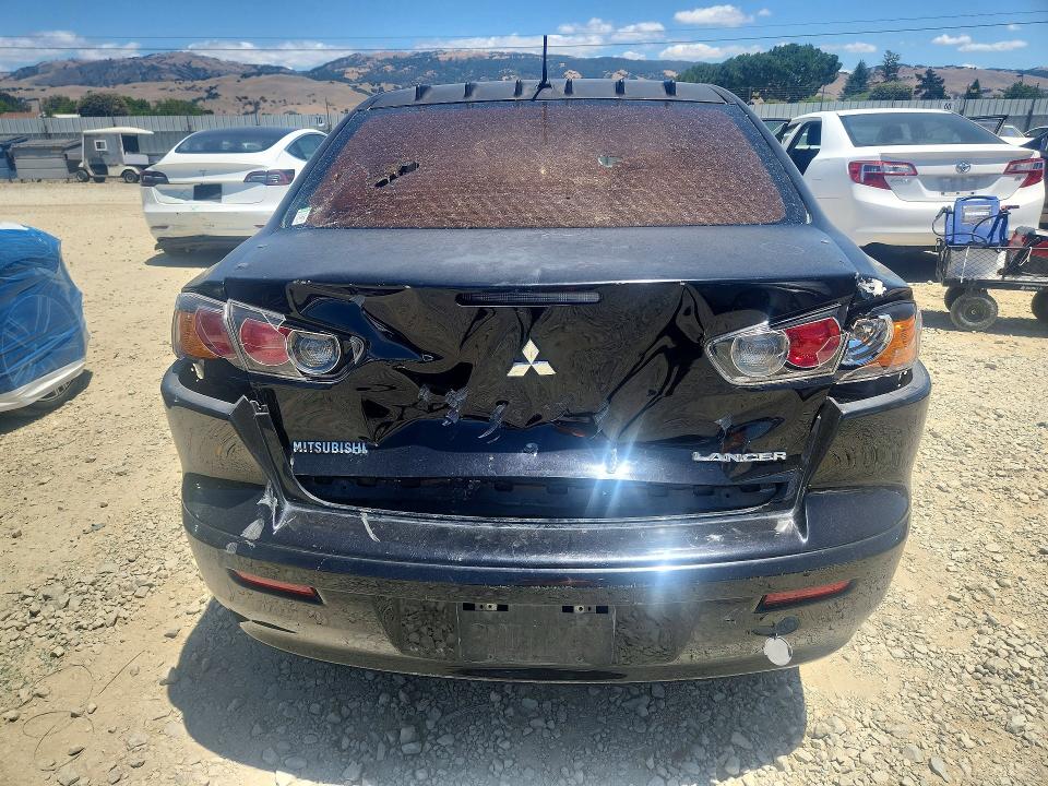 2015 Mitsubishi Lancer VIN JA32U2FU8FU003621 COPART salvage auction — REAR END, Ca - Salvage Certificate, sold $725 on 2026-07-07 (photo 6)