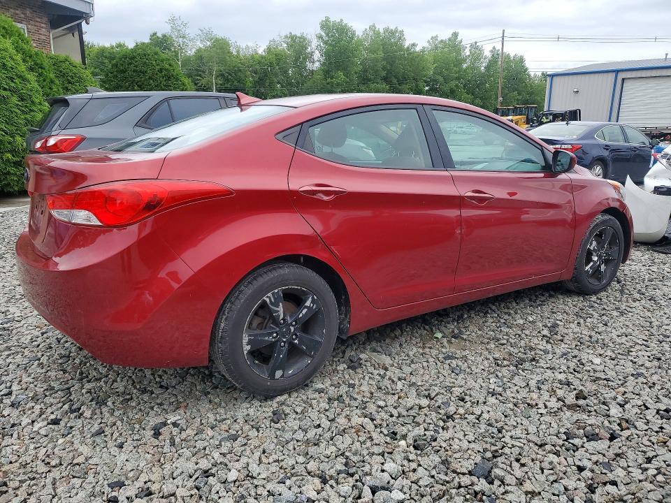 2013 Hyundai VIN 5NPDH4AE0DH428462 COPART salvage auction — WATER/FLOOD, Az - Cert Of Title - Salvage, sold $400 on 2026-07-09 (photo 3)
