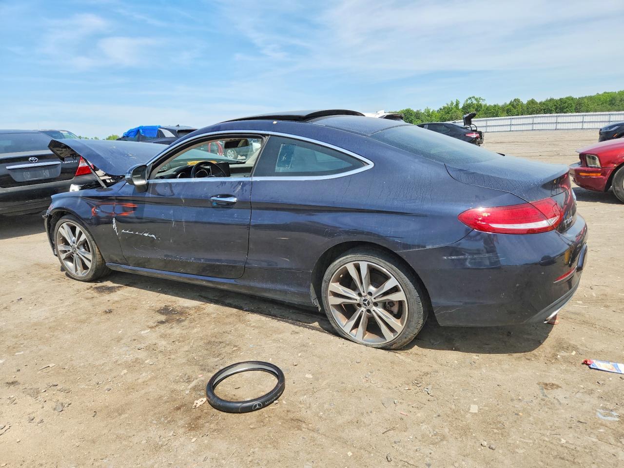 2017 Mercedes-Benz C-Class VIN WDDWJ4KB8HF526663 COPART salvage auction — Front End, WV - CERTIFICATE OF TITLE (P), sold $1,450 on 2026-07-01 (photo 2)