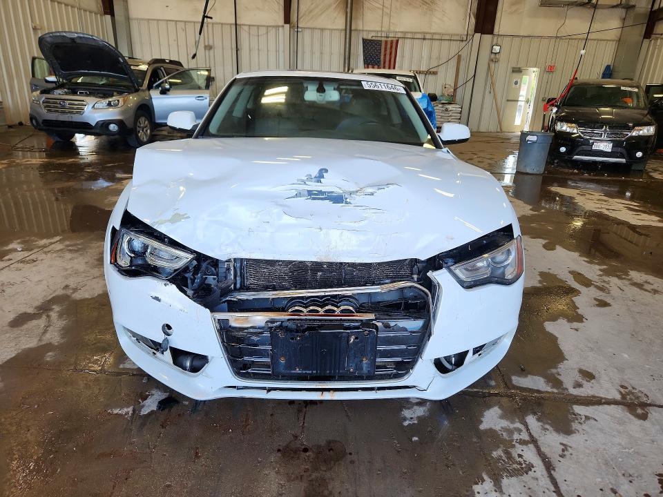 2013 Audi VIN WAULFAFR3DA054042 COPART salvage auction — FRONT END, Wi - Junked Vehicle Bill Of Sale, sold $325 on 2026-07-27 (photo 5)