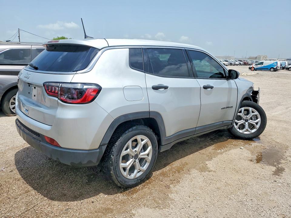 2025 Jeep Compass VIN 3C4NJDAN0ST586208 COPART salvage auction — FRONT END, Tx - Certificate Of Title, sold $8,600 on 2026-07-28 (photo 3)