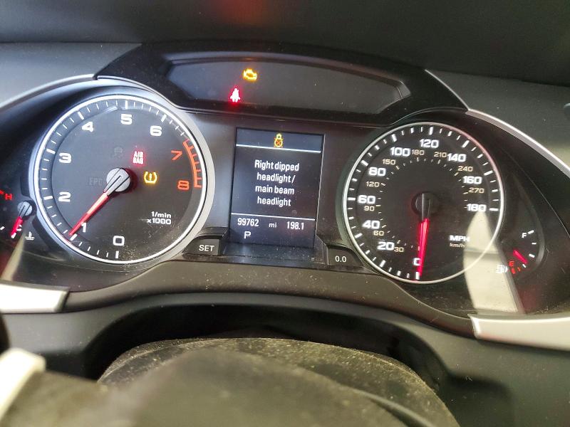 2012 Audi A4 VIN WAUFFAFL3CA120211 COPART salvage auction — FRONT END, Mn - Cert Of Title-Prior Salvage, sold $1,700 on 2026-07-16 (photo 9)