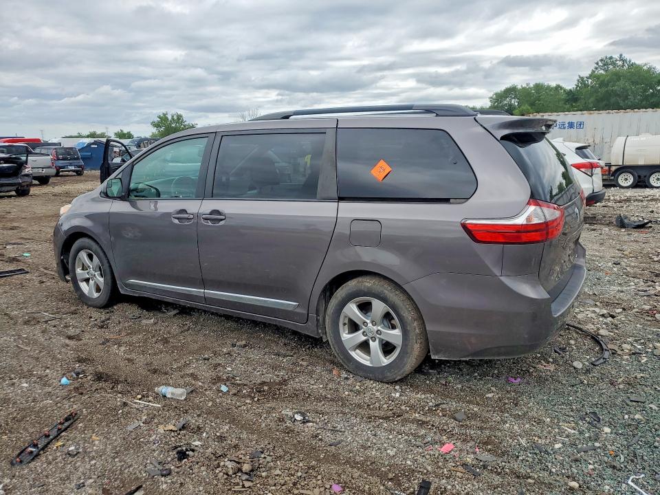 2017 Toyota Sienna VIN 5TDKZ3DC5HS817378 COPART salvage auction — REAR END, Il - Salvage Certificate, sold $4,250 on 2026-07-15 (photo 2)
