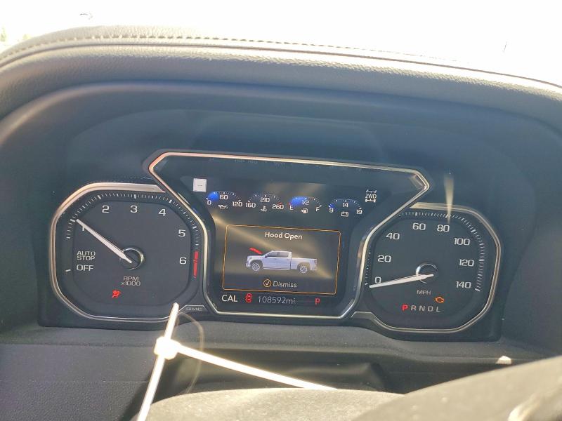 2020 Gmc SIERRA VIN 3GTU9FEDXLG109295 COPART salvage auction — FRONT END, Or - Salvage Title Certificate, sold $10,000 on 2026-08-19 (photo 9)