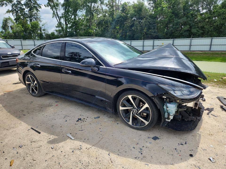 2023 Hyundai Sonata VIN KMHL44J23PA272129 COPART salvage auction — FRONT END, Fl - Certificate Of Destruction, sold $3,000 on 2026-07-14 (photo 4)