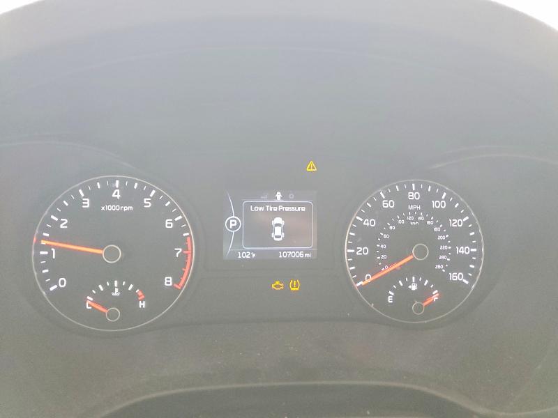 2017 Kia VIN 5XXGT4L39HG161802 COPART salvage auction — REAR END, Tx - Salvage Vehicle Title, sold $1,100 on 2026-07-17 (photo 9)
