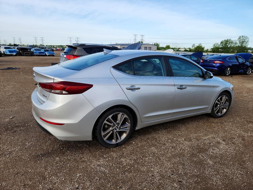 2017 Hyundai Elantra VIN 5NPD84LF7HH040625 COPART salvage auction — SIDE, Il - Salvage Certificate, sold $3,000 on 2026-07-09 (photo 3)