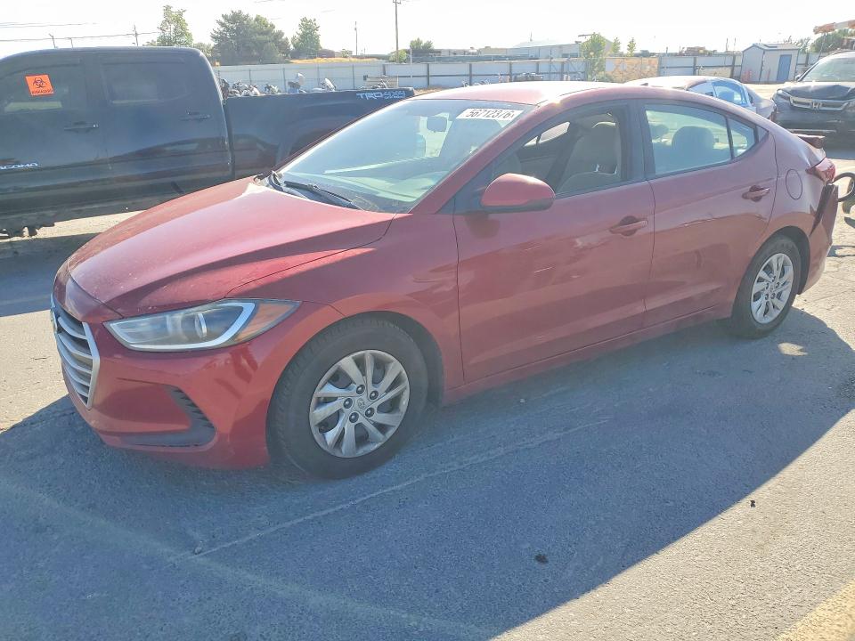 2017 Hyundai Elantra VIN KMHD74LF2HU390362 COPART salvage auction — REAR END, Id - Salvage Certificate Of Title, sold $1,600 on 2026-07-23 (photo 1)
