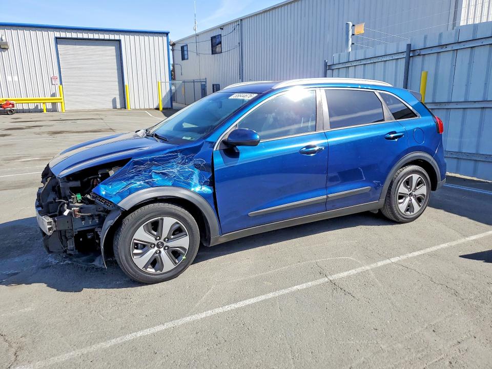 2018 Kia Niro VIN KNDCB3LC9J5138476 COPART salvage auction — FRONT END, Ca - Salvage Certificate, sold $2,050 on 2026-07-06 (photo 1)