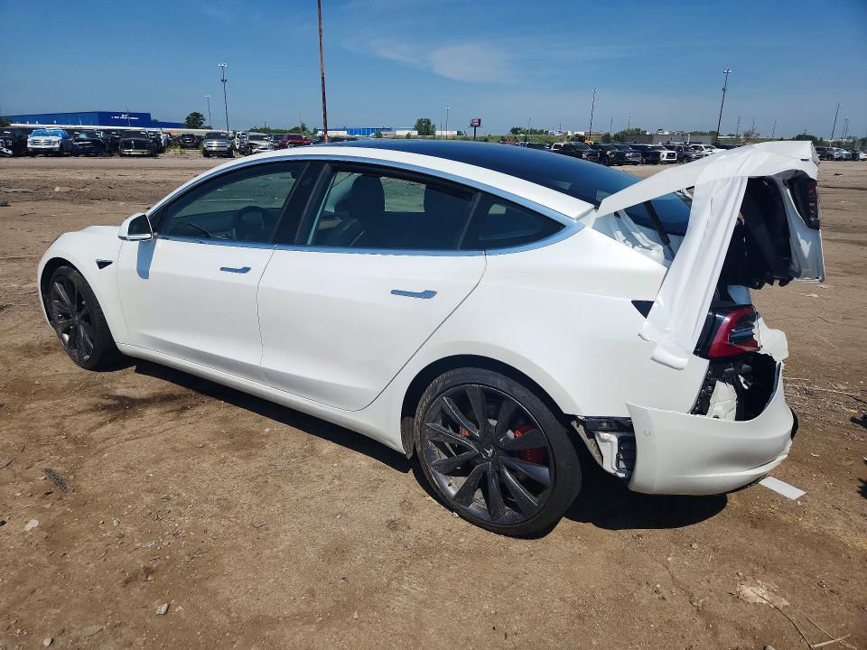 2020 Tesla Model 3 VIN 5YJ3E1EC3LF603246 COPART salvage auction — REAR END, Mi - Certificate Of Title, sold $5,400 on 2026-07-31 (photo 2)