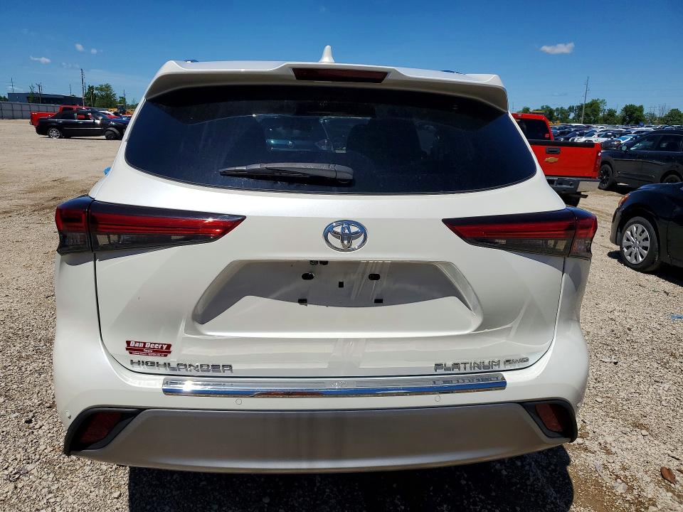 2020 Toyota Highlander VIN 5TDFZRBH3LS021577 COPART salvage auction — FRONT END, Ia - Cert Of Title-Salvage Title, sold $15,600 on 2026-07-22 (photo 6)