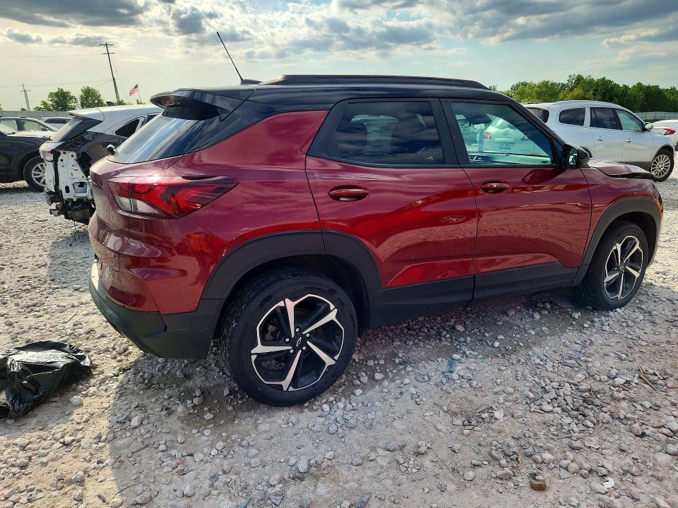 2022 Chevrolet Trailblazer VIN KL79MUSL2NB026764 COPART salvage auction — FRONT END, Mi - Scrap Certificate Of Title, sold $3,700 on 2026-07-28 (photo 3)