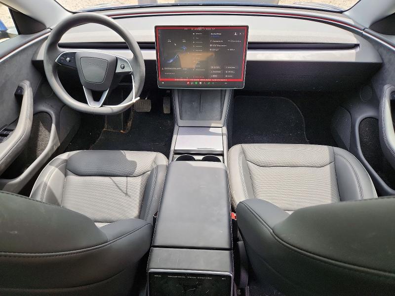 2025 Tesla VIN 5YJ3E1EB5SF951572 COPART salvage auction — FRONT END, Oh - Cert Of Title-Salvage, sold $12,900 on 2026-07-22 (photo 8)