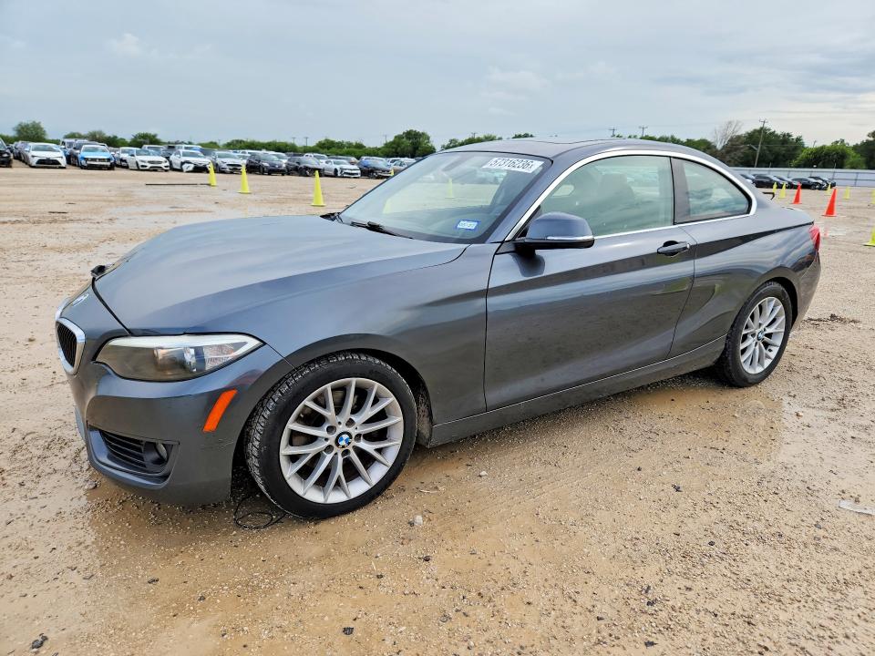 2014 BMW 2er VIN WBA1F5C55EVV99167 COPART salvage auction — FRONT END, Tx - Salvage Vehicle Title, sold $1,300 on 2026-07-23 (photo 1)