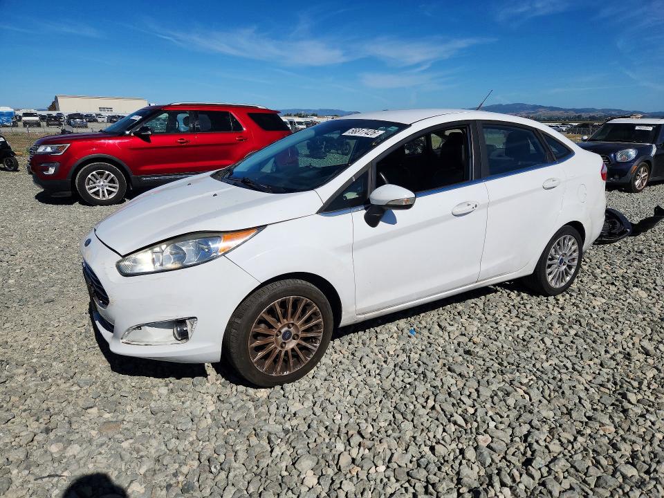 2015 Ford Fiesta VIN 3FADP4CJ4FM139634 COPART salvage auction — FRONT END, Ca - Salvage Certificate, sold $225 on 2026-07-09 (photo 1)