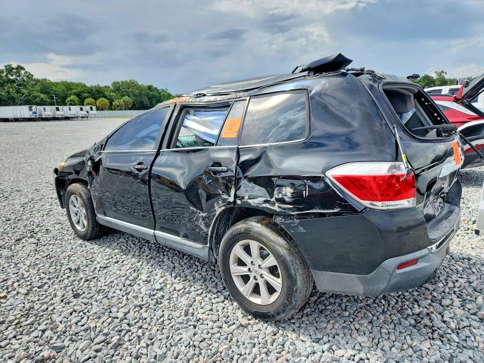2012 Toyota VIN 5TDBK3EH9CS143050 COPART salvage auction — ROLLOVER, Fl - Cert Of Title Slvg Rebuildable, sold $825 on 2026-07-13 (photo 2)