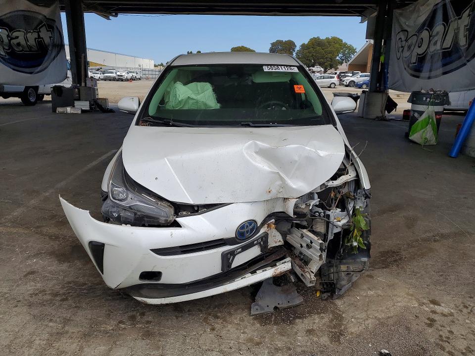 2021 Toyota Prius VIN JTDKAMFU6M3151601 COPART salvage auction — FRONT END, Ca - Salvage Certificate, sold $2,550 on 2026-07-07 (photo 5)