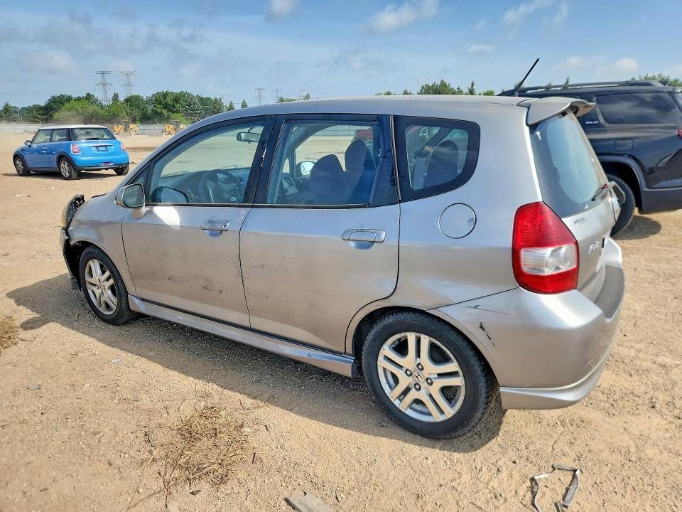2007 Honda Fit VIN JHMGD38667S047415 COPART salvage auction — FRONT END, Il - Salvage Certificate, sold $250 on 2026-07-28 (photo 2)