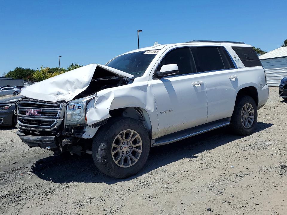2015 Gmc Yukon VIN 1GKS1AEC6FR648711 COPART salvage auction — FRONT END, Ca - Salvage Certificate, sold $15 on 2026-07-30 (photo 1)