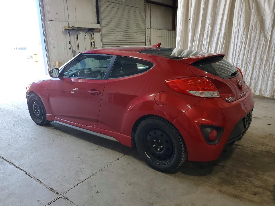 2015 Hyundai Veloster VIN KMHTC6AEXFU230692 COPART salvage auction — FRONT END, Ny - Mv-907A Salvage Certificate, sold $500 on 2026-07-13 (photo 2)