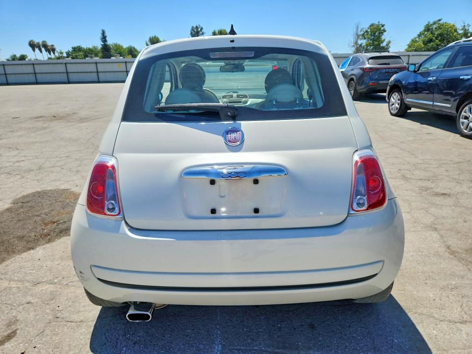 2014 Fiat 500 VIN 3C3CFFAR2ET262760 COPART salvage auction — FRONT END, Ca - Salvage Certificate, sold $800 on 2026-07-10 (photo 6)