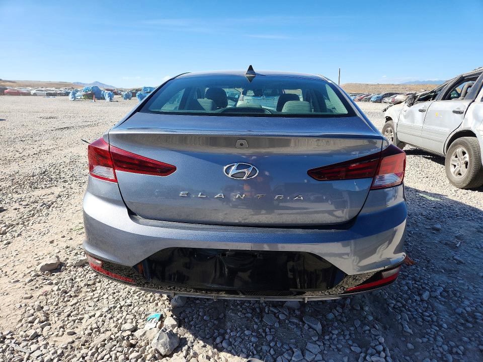 2019 Hyundai Elantra VIN KMHD84LF7KU869705 COPART salvage auction — FRONT END, Ut - Salvage Certificate, sold $3,900 on 2026-07-28 (photo 6)