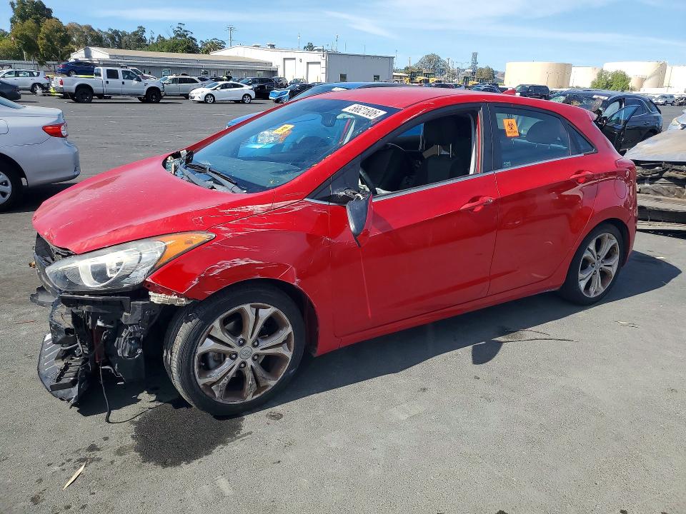2013 Hyundai Elantra VIN KMHD35LE1DU072297 COPART salvage auction — FRONT END, Ca - Salvage Certificate, sold $300 on 2026-07-13 (photo 1)