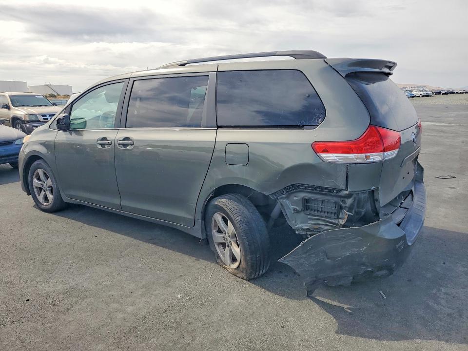 2011 Toyota Sienna VIN 5TDKK3DC1BS042556 COPART salvage auction — REAR END, CA - SALVAGE CERTIFICATE, sold $1,050 on 2026-07-15 (photo 2)