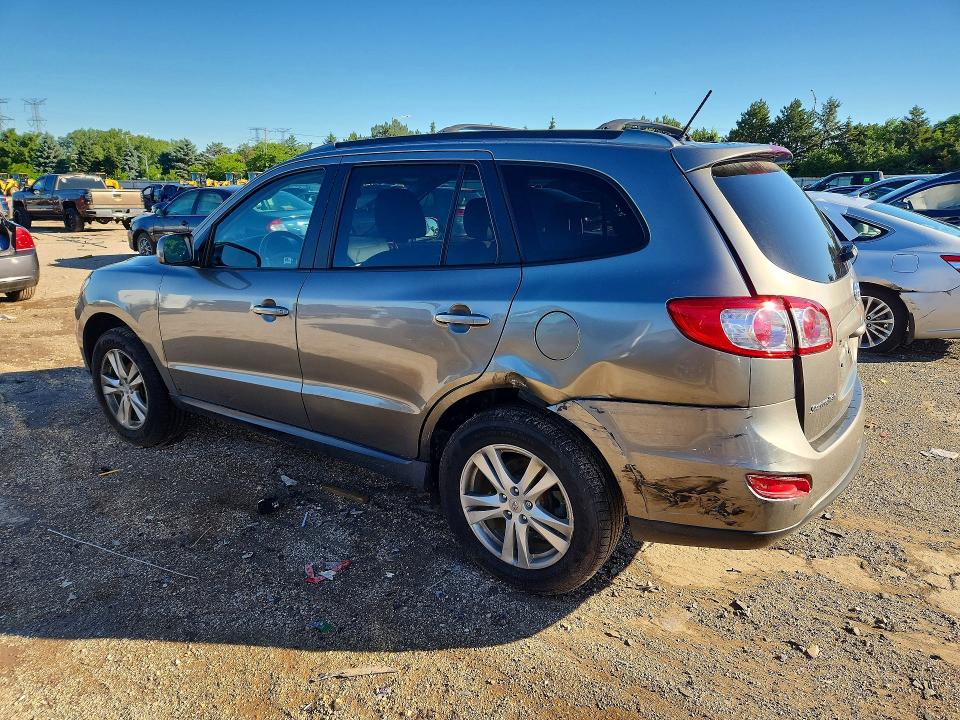 2012 Hyundai Santa fe VIN 5XYZHDAG5CG104260 COPART salvage auction — REAR END, IL - SALVAGE CERTIFICATE, sold $1,700 on 2026-07-28 (photo 2)