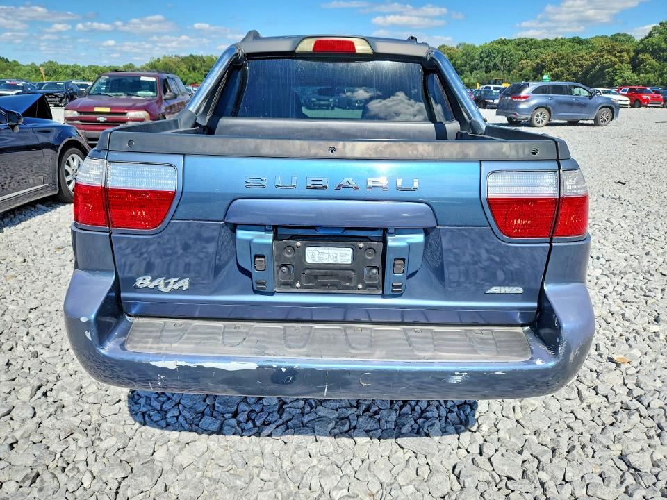 2006 Subaru Baja VIN 4S4BT62C367102494 COPART salvage auction — MECHANICAL, Ga - Certificate Of Title, sold $525 on 2026-07-23 (photo 6)