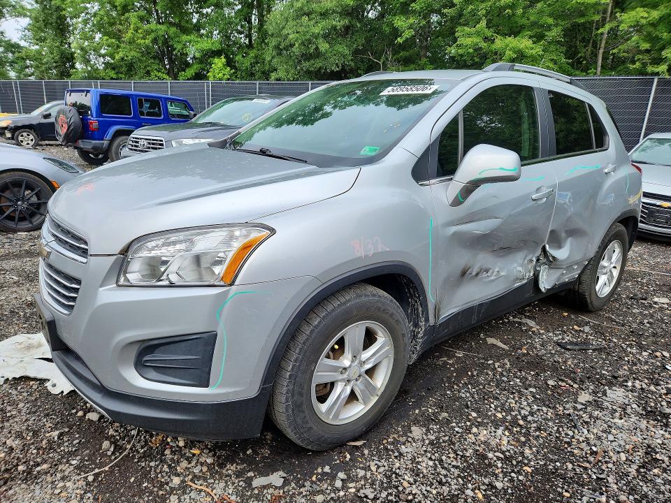 2016 Chevrolet Trax VIN KL7CJLSBXGB533155 COPART salvage auction — SIDE, Md - Cert Of Salvage > 75% Damage, sold $1,550 on 2026-07-31 (photo 1)