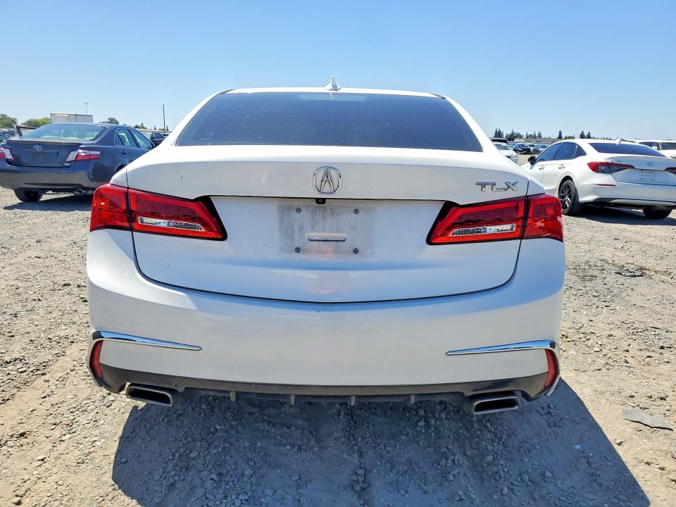 2020 Acura Tlx VIN 19UUB2F45LA005566 COPART salvage auction — FRONT END, Ca - Salvage Certificate, sold $1,100 on 2026-07-09 (photo 6)