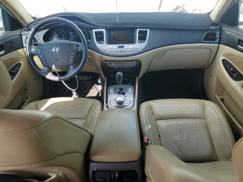 2009 Hyundai Genesis VIN KMHGC46E79U034924 COPART salvage auction — FRONT END, Tx - Salvage Vehicle Title, sold $1,550 on 2026-07-20 (photo 8)
