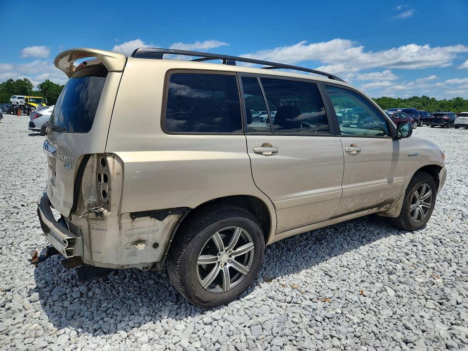 2007 Toyota Highlander hybrid VIN JTEEW21A870044504 COPART salvage auction — FRONT END, GA - CERT OF TITLE-SALVAGE (P), sold $900 on 2026-07-14 (photo 3)