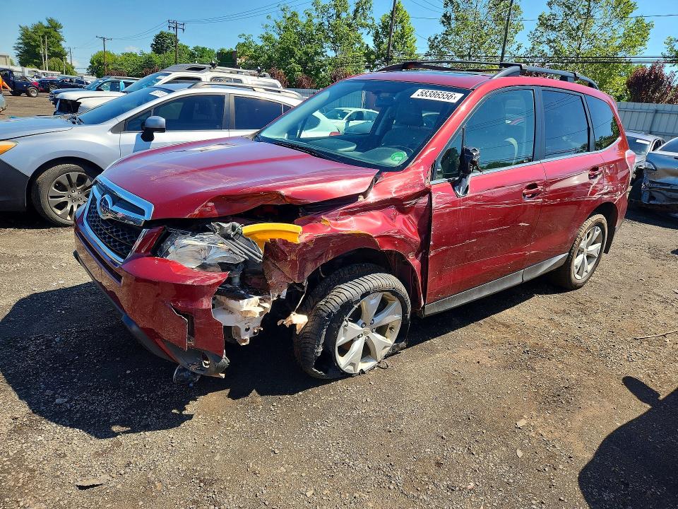 2016 Subaru Forester VIN JF2SJAHC8GH420208 COPART salvage auction — FRONT END, Ct - Cert Of Title-Salvage, sold $525 on 2026-07-07 (photo 1)