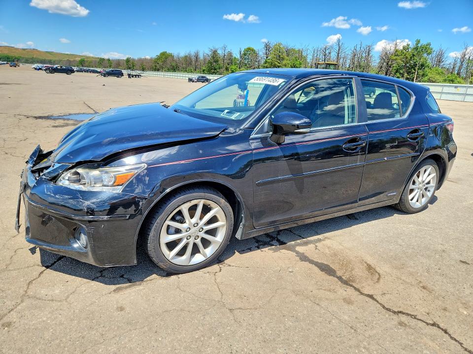 2011 Lexus Ct 200 VIN JTHKD5BH6B2010339 COPART salvage auction — FRONT END, Ny - Mv-907A Salvage Certificate, sold $1,650 on 2026-07-08 (photo 1)