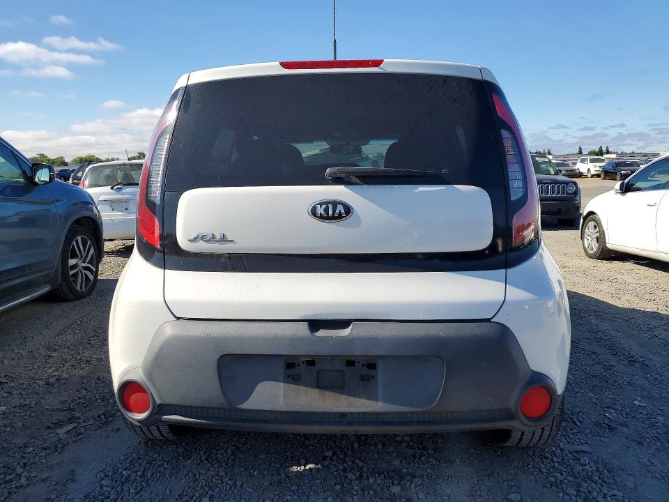 2015 Kia Soul VIN KNDJP3A58F7163779 COPART salvage auction — FRONT END, Ca - Salvage Certificate, sold $1,500 on 2026-07-07 (photo 6)