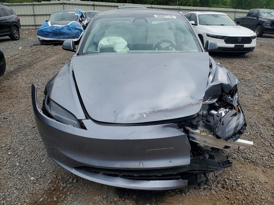 2024 Tesla Model 3 VIN 5YJ3E1EAXRF866387 COPART salvage auction — FRONT END, NJ - CERT OF TITLE-SALVAGE, sold $5,200 on 2026-07-28 (photo 5)