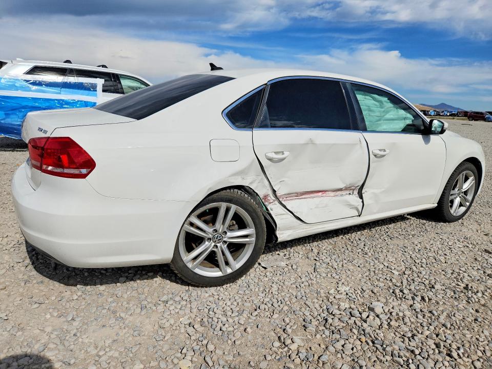 2014 Volkswagen Passat VIN 1VWBN7A36EC052800 COPART salvage auction — SIDE, UT - SALVAGE CERTIFICATE, sold $375 on 2026-08-14 (photo 3)