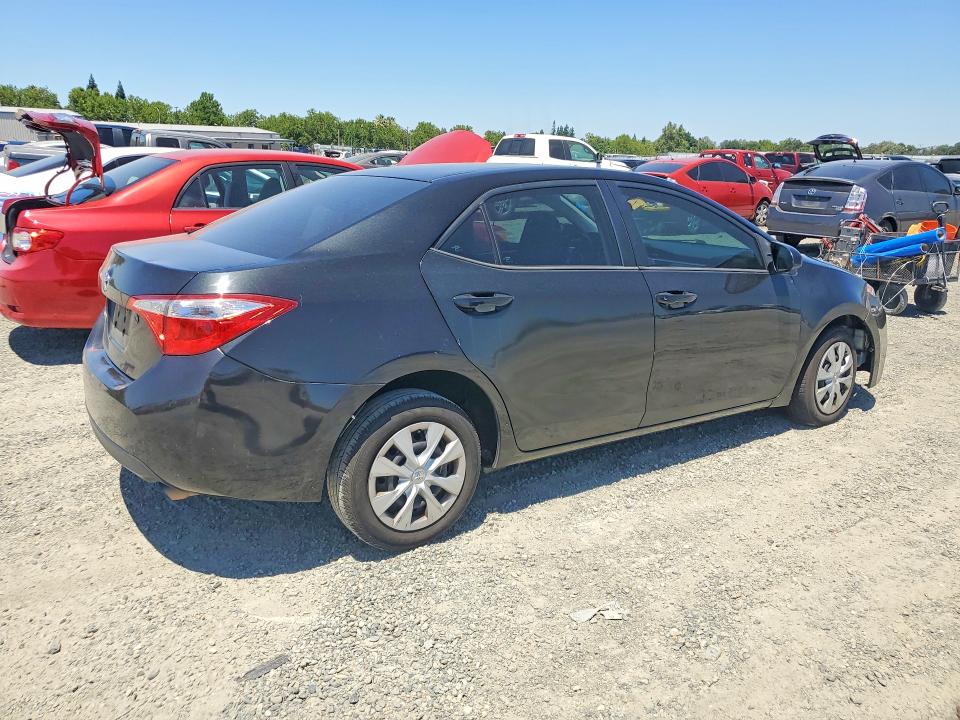 2014 Toyota Corolla VIN 5YFBURHE0EP157588 COPART salvage auction — FRONT END, Ca - Salvage Certificate, sold $375 on 2026-07-28 (photo 3)