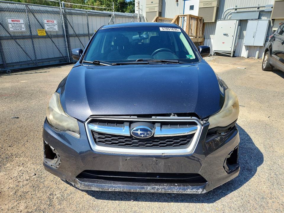 2014 Subaru Impreza VIN JF1GPAC64E8290547 COPART salvage auction — FRONT END, Va - Cert Of Title - Salvage, sold $850 on 2026-07-20 (photo 5)