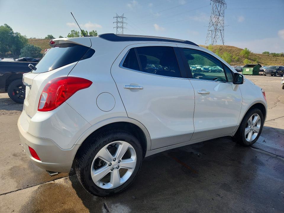 2016 Buick Encore VIN KL4CJESB7GB614851 COPART salvage auction — HAIL, CO - CERTIFICATE OF TITLE, sold $4,300 on 2026-07-20 (photo 3)