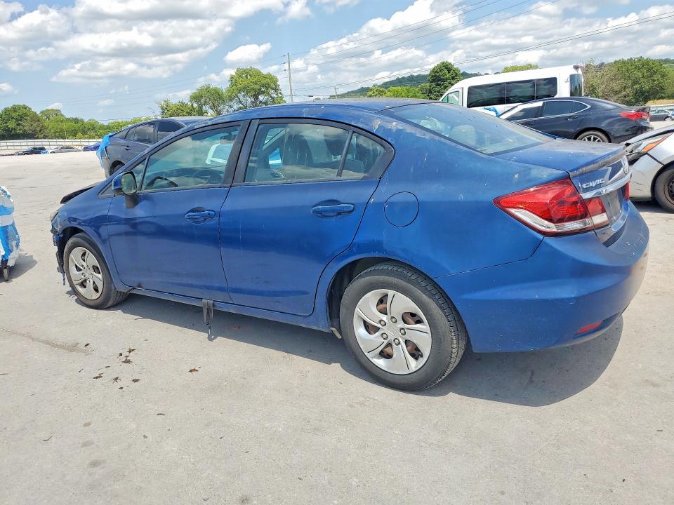 2013 Honda Civic VIN 2HGFB2F54DH596199 COPART salvage auction — FRONT END, Tn - Certificate Of Title, sold $1,150 on 2026-07-06 (photo 2)