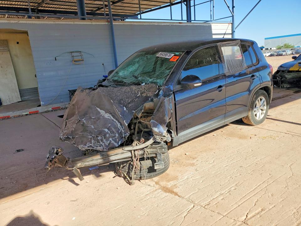 2011 Volkswagen Tiguan VIN WVGAV7AX5BW501651 COPART salvage auction — FRONT END, AZ - CERT OF TITLE - SALVAGE, sold $175 on 2026-07-14 (photo 1)