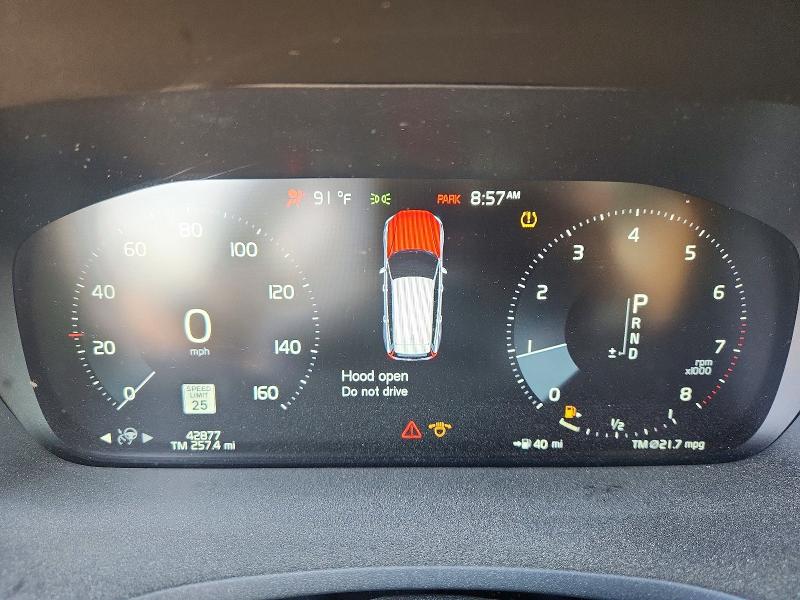 2020 Volvo V60 VIN YV4102WK6L1037932 COPART salvage auction — SIDE, Md - Cert Of Salvage > 75% Damage, sold $6,000 on 2026-07-07 (photo 9)