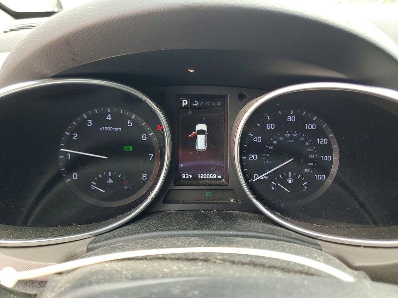 2017 Hyundai Santa fe VIN KM8SR4HF1HU255951 COPART salvage auction — FRONT END, Tx - Salvage Vehicle Title, sold $900 on 2026-07-28 (photo 9)