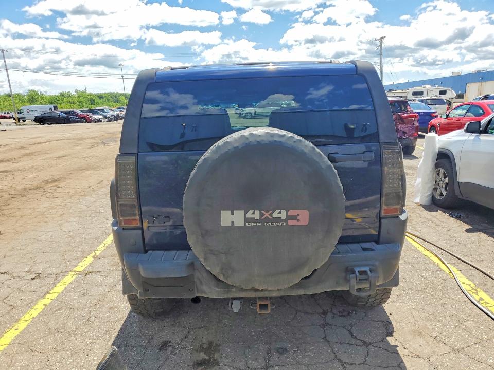 2007 Hummer H3 VIN 5GTDN13E478198005 COPART salvage auction — FRONT END, Mi - Certificate Of Title, sold $1,400 on 2026-07-17 (photo 6)