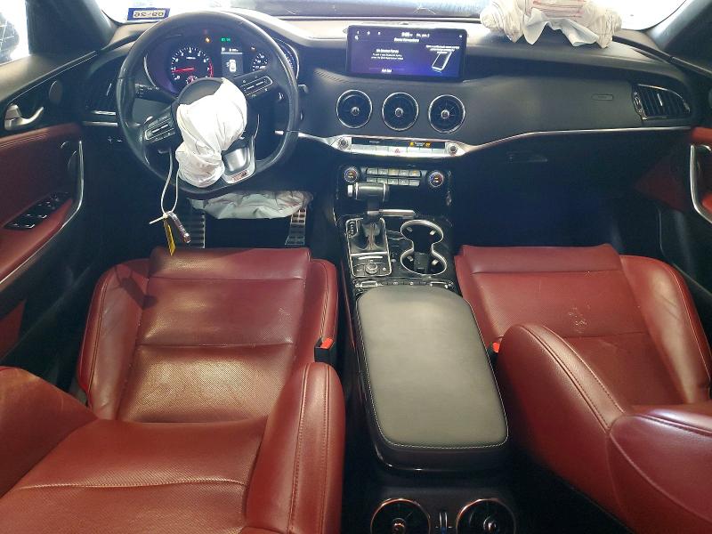 2022 Kia Stinger VIN KNAE35LD2N6117833 COPART salvage auction — ALL OVER, TX - CERTIFICATE OF TITLE, sold $3,450 on 2026-07-23 (photo 8)